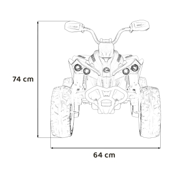 Pojazd na akumulator Quad Maverick ATV Czerwony PA.DK-CA002.CR